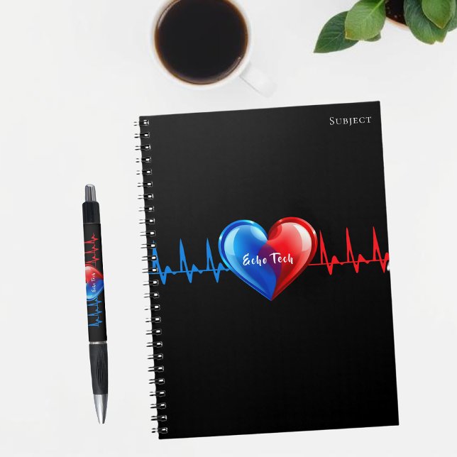 Echo Tech - Herzsonograf/in Notizblock (Echo Tech - Cardiac Sonographer Notebook)