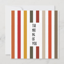 Echo Trails Custom Card - Earthy Hues Stripes Einladung