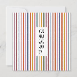 Echo Trails Custom Card - Multicolor Stripes Einladung