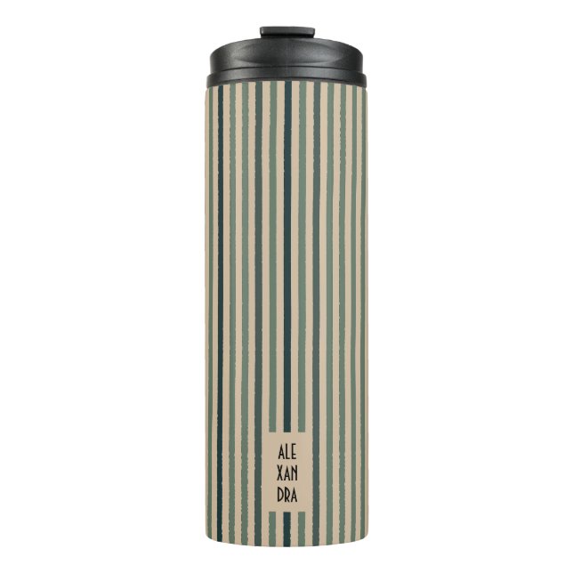 Echo Trails Custom Thermal Tumbler - Matcha Green Thermosbecher (Vorderseite)