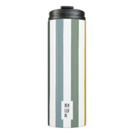 Echo Trails Custom Tumbler - Blaue/grüne Hues Thermosbecher