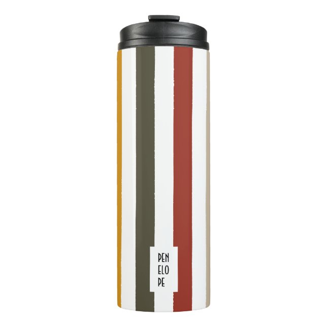 Echo Trails Custom Tumbler - Earthy Hues Thermosbecher (Vorderseite)