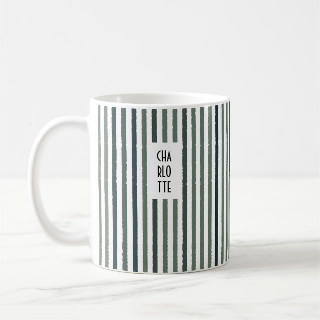 Echo Trails Individuelle Name Tasse - Matcha Grünt (Links)