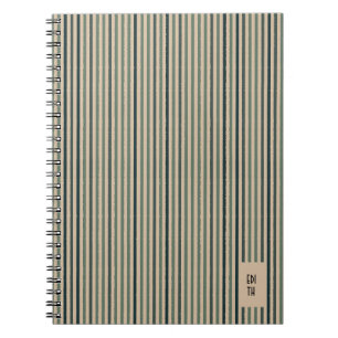 Echo Trails Matcha Green Stried Journal