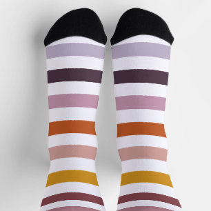 Echo Trails Strickte Nachhaltige Socken - rosa Hue