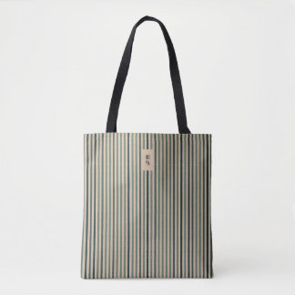 Echo Trails Tote Bag - Grüne Macha Streifen Tasche