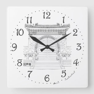 Echo Wand Gate Wanduhr