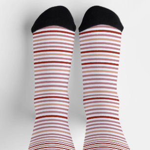 Echo-Wege Streifen Nachhaltige Socken - rosa