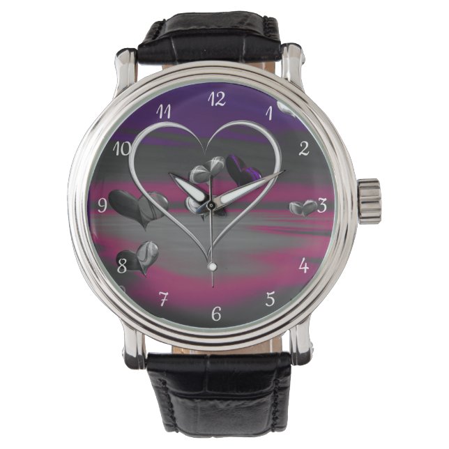 Echoes einer Metallischen Romantik Armbanduhr (Vorderseite)