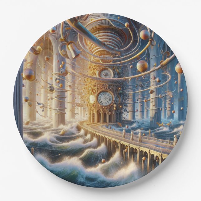 Echoes of '73: The Chronos Ocean's Labyrinth Pappteller (Vorderseite)