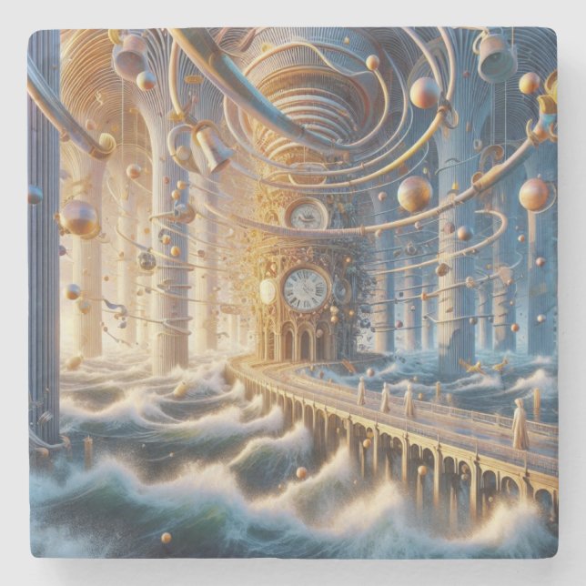 Echoes of '73: The Chronos Ocean's Labyrinth Steinuntersetzer (Vorderseite)