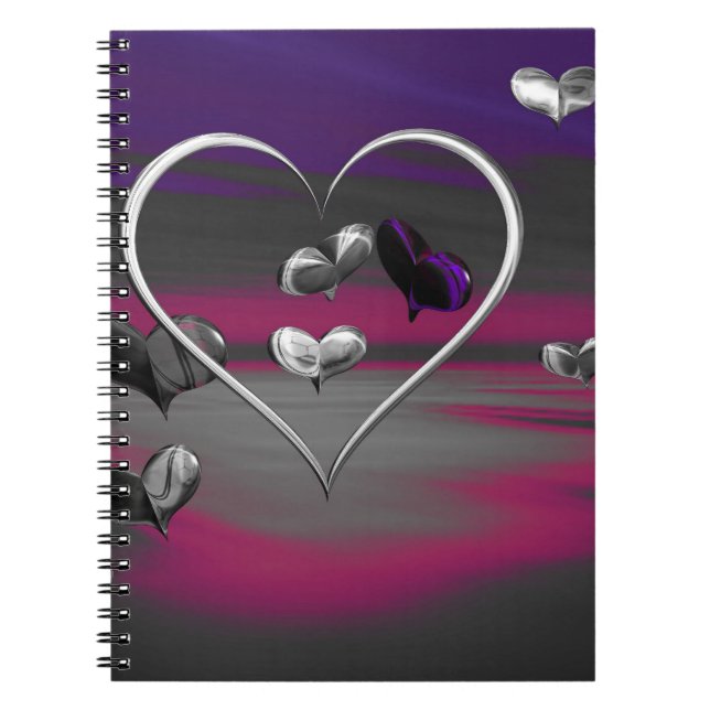 Echoes of a Metallic Romance Spiral Notebook Notizblock (Vorderseite)