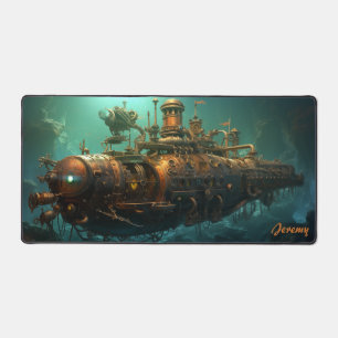 Echoes of the Deep: Steampunk Submarine Fantasy Schreibtischunterlage