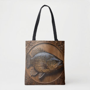 Echoes of the River: Murray Cod Holz Druck, Tasche