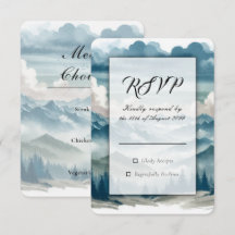 Echoes Through the Misty Pines Wedding