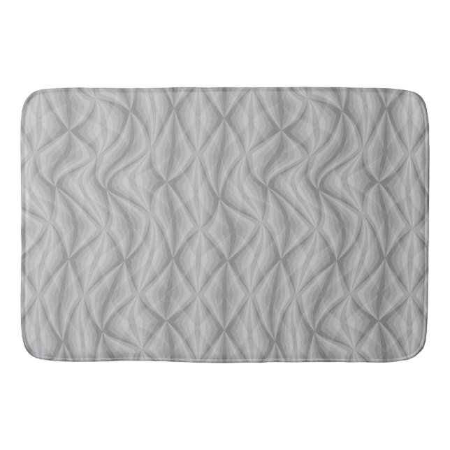 Echokurven - Wavy Geometric Bath Mat Badematte (Vorderseite)