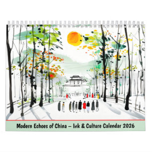 Échos modernes de la Chine – Calendrier Encre & Cu
