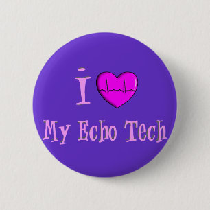 Echotech-Geschenke "ich Liebe mein EchoTech " Button