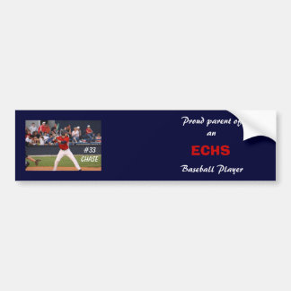 ECHS Baseball-Autoaufkleber (personalisiert) Autoaufkleber