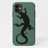 Echsenkunst iPhone 5 Hülle Vintage Reptilien Kunst