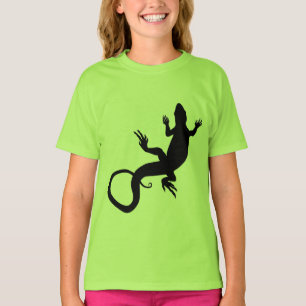 Echsenkunst Mädchen Jersey Reptil Baseball Trikot T-Shirt