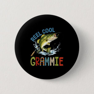 Echt cool Grammie-Angeln Grammie Geburtstag Vintag Button