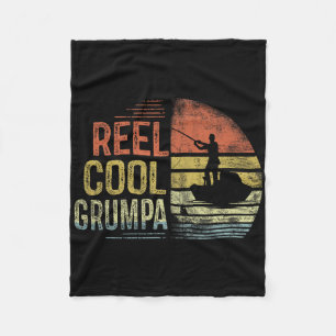 Echt coole Grumpa-Anglergeschenke Grumpa Geburtsta Fleecedecke