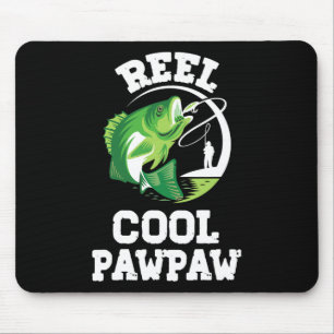 Echt coole Papa-Angeln Fischer Lustig Retro Pa Mousepad