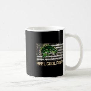 Echt coole Pops Angel-Fisch-Camo-Flagge Vatertag F Kaffeetasse