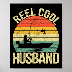 Echt cooler Ehemann Angelgeschenke zum Vatertag F Poster