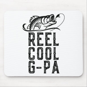 Echt cooler G-Papa-Angler Fischer Lustig Retro Opa Mousepad