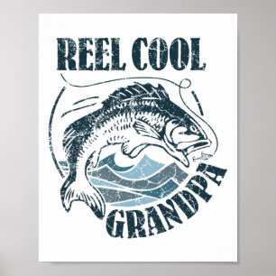 Echt cooler Opa Angel-Vater-Geschenke Vatertag F Poster