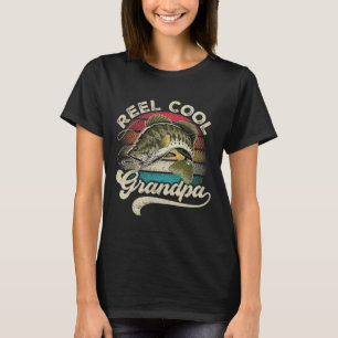Echt cooler Opa-Angeln Vintage Retro Vatertag D T-Shirt