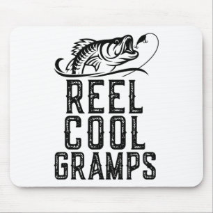 Echt cooler Opa Angler Fischer Lustig Retro Mousepad
