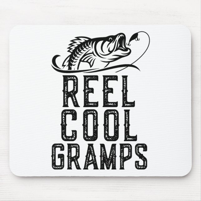Echt cooler Opa Angler Fischer Lustig Retro  Mousepad (Vorne)