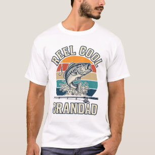 Echt cooler Opa Angler Vintage Sonnenuntergang Shi T-Shirt