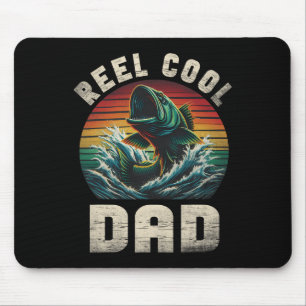 Echt cooler Papa Angel Daddy Vatertag Fischer Mousepad