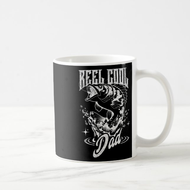 Echt cooler Papa-Angeln  Kaffeetasse (Rechts)