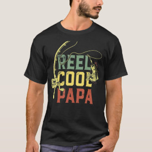 Echt cooler Papa-Angler S Lustiger Vatertag Fische T-Shirt