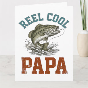 Echt cooler Papa-Angler Vatertag Karte