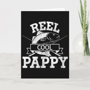 Echt cooler Pappy Angel-Fishing-Opa für den Vatert Karte