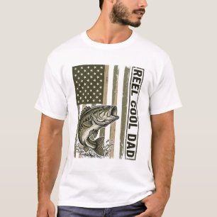 Echt cooler Vater Bassangeln Flagge Vektor Design_ T-Shirt