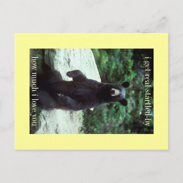 echt erschreckt postkarte (Vorderseite)