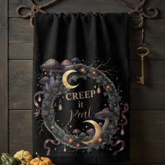 Echt gruseliges, mystisches Halloween Handtuch