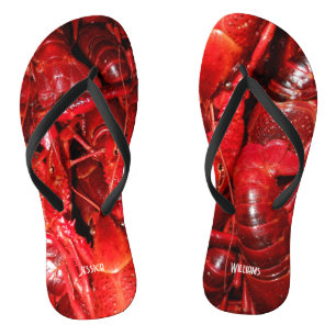 Echt Roter Krawfisch Flip Flops
