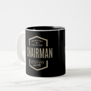 Echt und vertrauenswürdiger Vorsitzender Zweifarbige Tasse