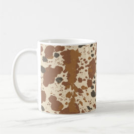 Echte 100% Latte-Tasse | Kuhfell-Café-Ästhetik Kaffeetasse