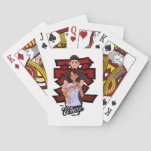 Echte Anime-Kunst 2003 Chicago-Style Poker-Karten.
