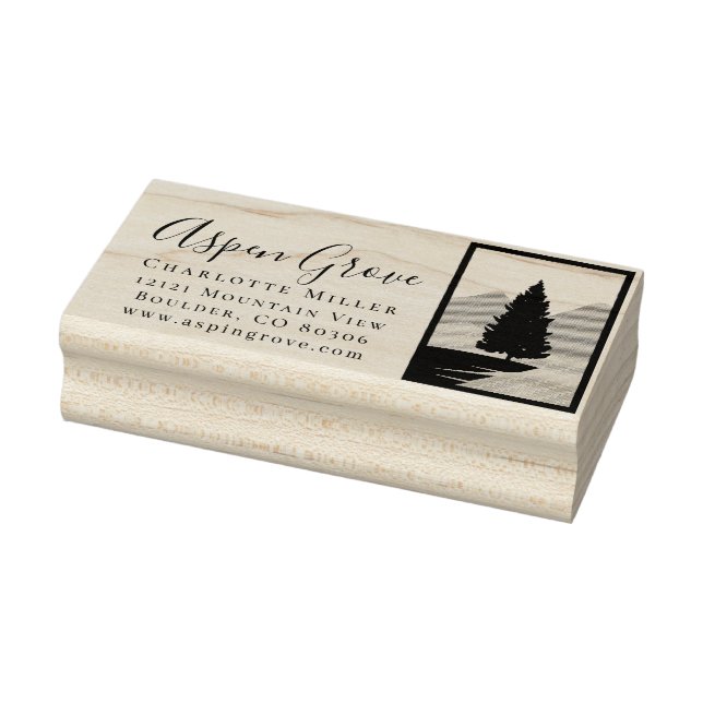 Echte Anwesen Hochzeit-Rücksendeadresse Gummistempel (Stempel)