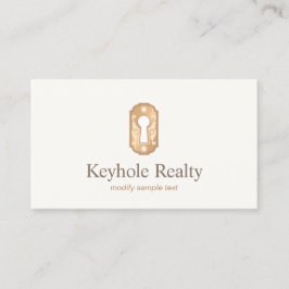 Echte Anwesen Key Hole Visitenkarte